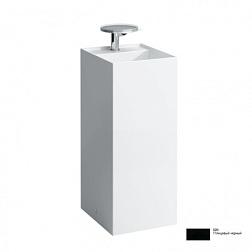 Напольная раковина Kartell by laufen 37,5х43,5х90 см, глянцевый черный, без отверстия, без перелива, санфарфор 8.1133.1.020.112.1 Laufen